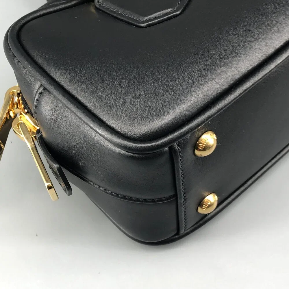 Miu Miu Black Leather Satchel Bag 22×11×8cm - Picture 6 of 13